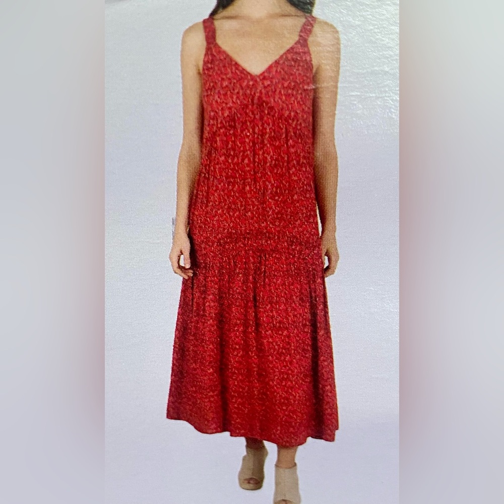 Joie Red Sleeveless Boho Western Maxi Sundress XXL NWT